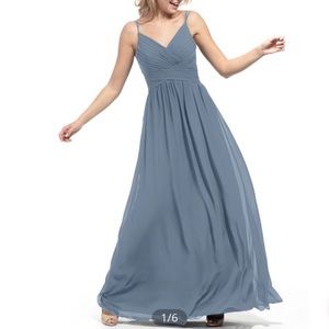 Azazie Blake Dusty Blue Bridesmaid Dress